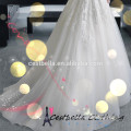 A line fashion style appliqued strapless prom wedding dresses